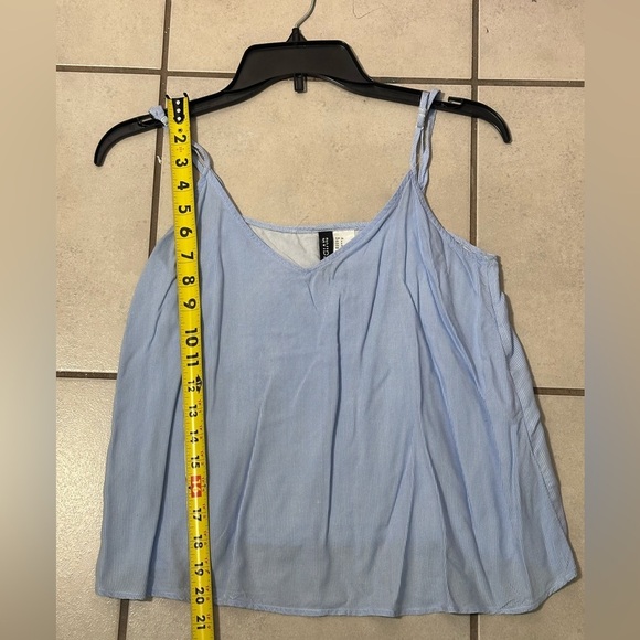 Divided By H&M Women Blue Sleeveless Cami Top Size 6 - Picture 5 of 6